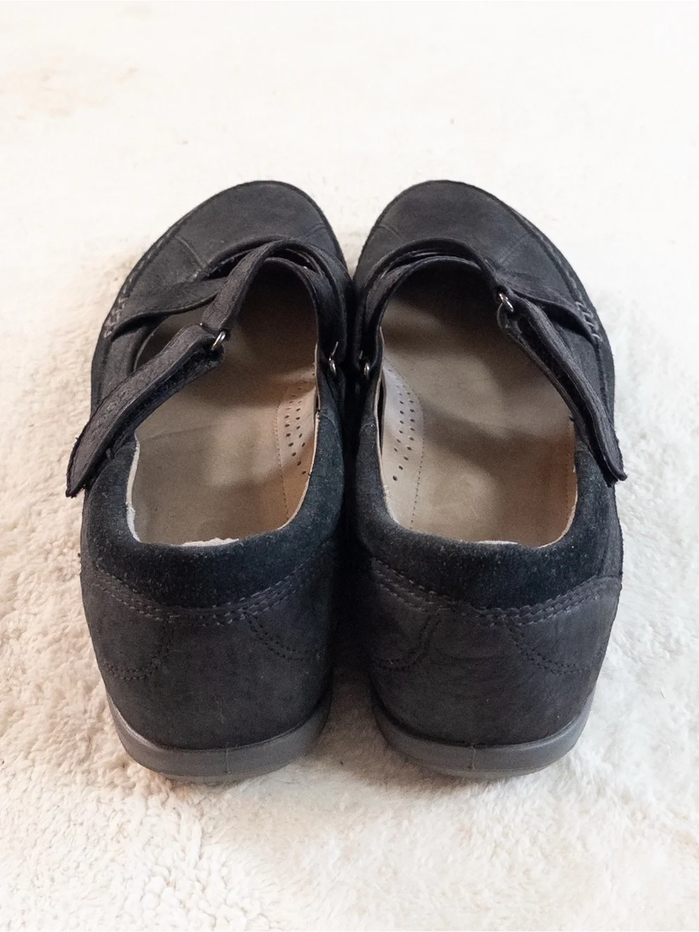 ECCO Black Mary Jane Leather Shoes Women’s Size 37 US 6.5/7 Comfort Flats